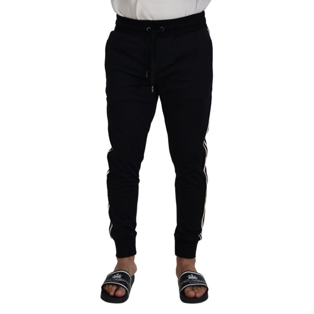 Dolce & Gabbana Black DG Print Mens Jogger Men's Pants - Picture 1 of 6